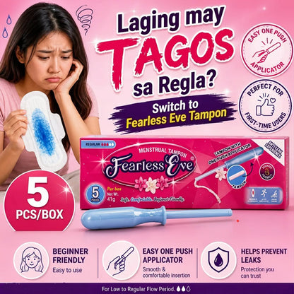 Fearless Eve Regular Flow Menstrual Tampon with Applicator (5pcs)