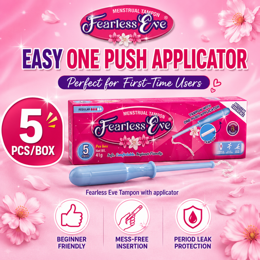 Fearless Eve Regular Flow Menstrual Tampon with Applicator (5pcs)