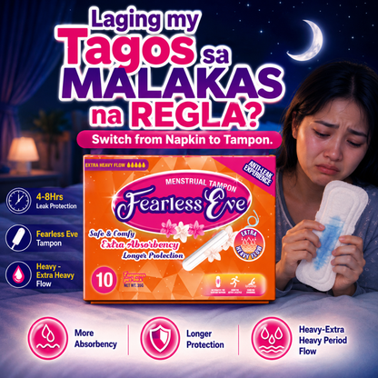 Fearless Eve Extra Heavy Flow Menstrual Tampon (10pcs)