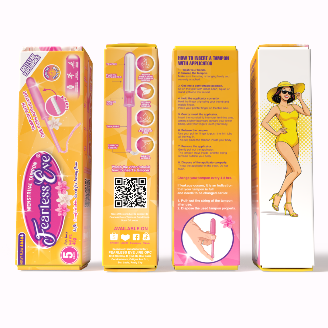 Fearless Eve Heavy Flow Menstrual Tampon with Applicator (5pcs)